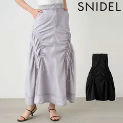 【SALE60%OFF】 【即納】スナイデル SNIDEL ボトムス Sustainableオーガンジーフレアスカート ロング丈 ハイウエスト swfs242136