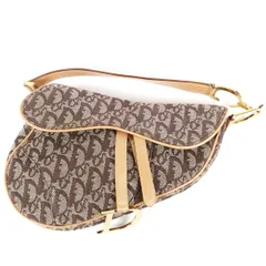 【超美品】Christian Dior ディオール D金具 サドルバッグ ブランド鞄 ブラウン系【TO2】のサムネイル