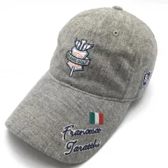 ビームスゴルフ キャップ 杢ライトグレー ワッペン ウール混 57cm～59cm  ゴルフウェア BEAMS GOLF