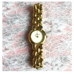 【新品電池·稼働美品☆mila schon】ミラショーン　レディース腕時計