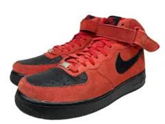 NIKE (ナイキ) AIR FORCE 1 MID 07 エアフォース1 ミッド スニーカー 315123-606 27.5cm US9.5 ユニバーシティレッド×ブラック メンズ/028
