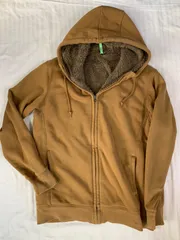 ユニクロ  UNIQLO   ボアスウェットフルジップパーカー  パーカー ボア  からし色 黄色