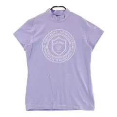 サイズ：L CALLAWAY キャロウェイ  半袖ハイネックTシャツ  パープル系 [240101551543] ゴルフウェア レディース ストスト