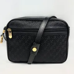 良品】LOEWE ショルダーバッグ ポシェット レザー 黒 リピート