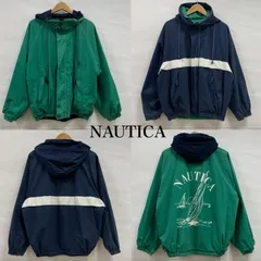 ノーティカ 80s 90s 小文字タグ リバーシブル ジップアップ コットン ジャケット パーカー バックプリント メンズ S ISItems【USED】【古着】【中古】50143416