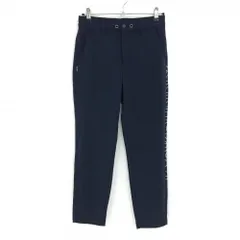 【美品】ジャックバニー パンツ　ネイビー ロゴ白 ストレッチ レディース 2(L) ゴルフウェア 2024年モデル Jack Bunny