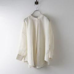 美品 シップス MANTECOシャツ ビスコース ワッシャー加工 ロング丈 