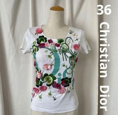 ☆Christian Dior☆Tシャツ/ガリアーノ/トロッター/花柄/刺繍36 - メルカリ