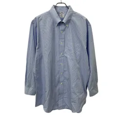 BROOKS BROTHERS 長袖 チェックシャツ XL ブルックスブラザーズ ボタンダウンシャツ ノンアイロン コットン100% 春物 a711-5049のサムネイル