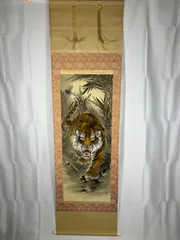 ♥とても古い 掛軸 中国 人物画 掛け軸 骨董 古玩 レトロ Amazon.co.jp