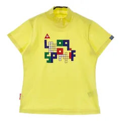 サイズ：L LE COQ GOLF ルコックゴルフ  ハイネック 半袖Tシャツ  イエロー系 [240101537049] ゴルフウェア レディース ストスト
