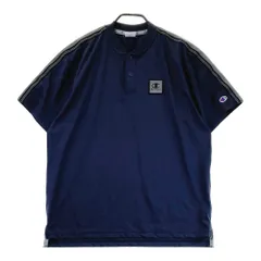 サイズ：X-LARGE CHAMPION GOLF チャンピオンゴルフ  スナップボタン 半袖Tシャツ  ネイビー系 [240101551156] ゴルフウェア メンズ ストスト