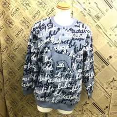 アダバット スウェットトレーナー ロゴ ブルー 部屋着スポーツ  FY13