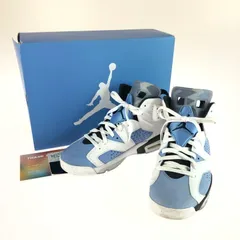 【中古品】NIKE ナイキ AIR JORDAN 6 UNC CT8529-410  エアジョーダン6 UNC スニーカー 靴 【160-250810-rt-19-tag】