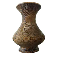 X11073 花瓶 松前杉 木工品 一輪挿し 花瓶 インテリア 花器 丸太花瓶 置物 おしゃれ 卓上置物 装飾用品