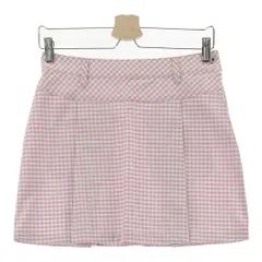 サイズ：S FIDRA フィドラ  ストレッチプリーツスカート チェック柄 ピンク系 [240101552023] ゴルフウェア レディース ストスト