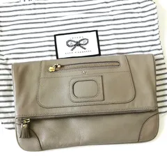 美品　アニヤ・ハインドマーチ　クラッチバッグ　セカンドバッグ　グレー　【259】