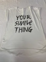 W8)y2k ロングTシャツ　 Tシャツ　 半袖　ロゴ　白