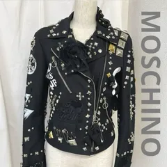 2026年最新】MOSCHINO レザージャケット・ライダースの人気アイテム