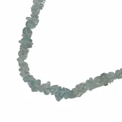 【返品OK】水色石 ネックレス 41cm SILVER レディース シルバー 銀 ライトブルー クリア【送料無料】【中古】