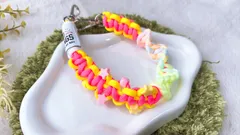 【1点物】パラコード✶スマホストラップ✶ショート手首用✶ハンドストラップ✶ストラップホルダー付✶