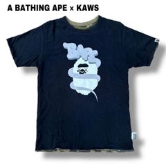 希少】A BATHING APE × KAWSリンガーTシャツ カモフラロゴ - メルカリ