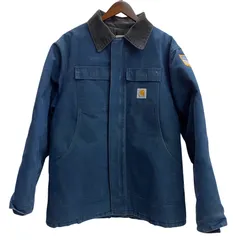 カーハート Carhartt 00's トラディショナルコート USA製 ジャケット ネイビー 201MT-4709 VB