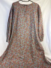 B-1 花柄　ロングワンピース　ワンピ