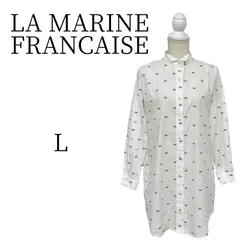 LA MARINE FRANCAISE 白 青 赤 長袖 シャツ・ブラウス L HMR080-02