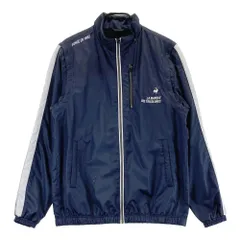 サイズ：LL LE COQ GOLF ルコックゴルフ 2023年モデル 2WAY裏メッシュ ジップジャケット  ネイビー系 [240101548336] ゴルフウェア メンズ ストスト