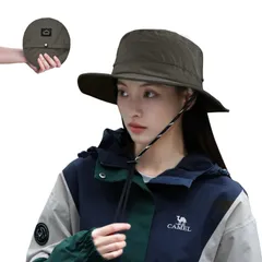 【数量限定】UVカット 日焼け防止 バケットハット サファリハット アドベンチャーハット フェス帽子 メンズ 日除け ハット 小顔 つば広 レディース 折りたたみ 旅行 自転車 登山 帽子 海辺 ビーチ 農作業 運動会 [TRIWONDER] アウトドア 釣り