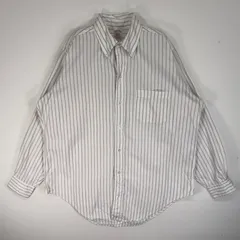 古着 ブルックスブラザーズ Brooks Brothers 長袖シャツ ストライプ 胸ポケ USA製 Makers L  ホワイト系 マルチカラー メンズ
