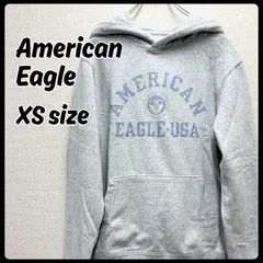 AMERICAN EAGLE パーカー トップス グレー XSサイズ メンズ 古着 アメリカンイーグル