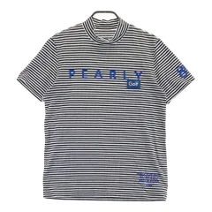 サイズ：4 PEARLY GATES パーリーゲイツ  ハイネック 半袖Tシャツ ボーダー柄 ブラック系 [240101505844] ゴルフウェア メンズ ストスト