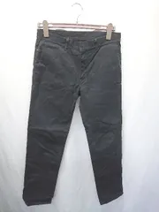 ◇ Θ EDIFICE エディフィス カジュアル ストレッチ テーパード パンツ サイズ31 ブラック系 メンズ E  【1507230001757】のサムネイル