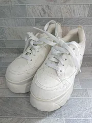 ◇ Θ attagirl アタガール 厚底 カジュアル スニーカー シューズ サイズM ホワイト系 レディース E  【1507230001696】