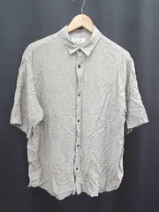 ◇ ⊂ アデイインザライフ ユナイテッドアローズ シンプル 半袖 シャツ サイズL グレージュ系 メンズ E  【1507230001559】