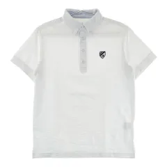 サイズ：3 JACK BUNNY ジャックバニー  半袖ポロシャツ ボタンダウン シアサッカー ストライプ柄 ホワイト系 [240101550586] ゴルフウェア メンズ ストスト