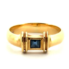 レア　希少　ティファニー　K18 YG　ダイヤ　サファイア　リング　ヴィンテージ レア希少ティファニーK18 YGダイヤサファイアリングヴィンテージ