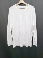 ◇ Θ MUSINSA STANDARD ムシンサスタンダード 無地 シンプル 長袖 Tシャツ サイズXL ホワイト系 レディース E 【1507230013224】