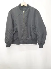 ◇ ⊇ UNIQLO ユニクロ 長袖 MA-1 ブルゾン サイズL ブラック系 レディース E  【1507230013392】