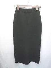 ◇ ⊇ Discoat ディスコート ロング丈 ナロー ニット スカート サイズF ブラック系 レディース E  【1507230013903】