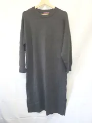 ◇ ⊇ ITEMS URBAN RESEARCH アーバンリサーチ 長袖 膝下丈 ニット ワンピース サイズFREE ブラック系 レディース E  【1507230013750】のサムネイル