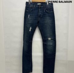 BALMAIN バルマン バイカーデニム 伸縮性 32 - メルカリ