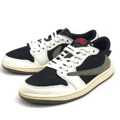 【倉吉店】 NIKE | ナイキ スニーカー AIR JORDAN 1 RETRO LOW OG SP/TRAVIS SCOTT DZ4137-106 オリーブ 24cm 【128】