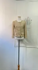 オリーブデ オリーブ マスタード ツイード ジャケット