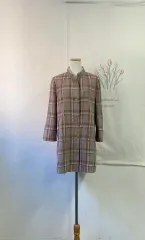 オリビア・ハスラー チェック パータン ハーフ コート 新品