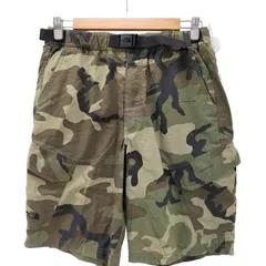 ザノースフェイス THE NORTH FACE Cargo Shor ウッドランド カモ 迷彩柄 ショート カーゴ パンツ ショーツ メンズ  L