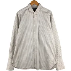古着 ラルフローレン Ralph Lauren POLO by Ralph Lauren CRICKET 長袖 ストライプシャツ メンズXL相当/eaa593705