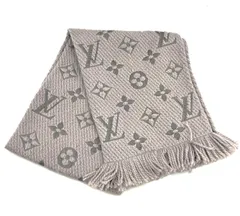 【鑑定済み】正規品 美品 ルイヴィトン LOUIS VUITTON エシャルプ ロゴマニア マフラー グリペルル M74742